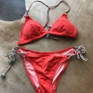 Orange bikini